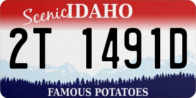 ID license plate 2T1491D