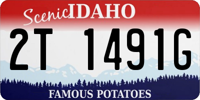ID license plate 2T1491G