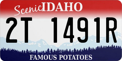 ID license plate 2T1491R