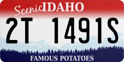ID license plate 2T1491S