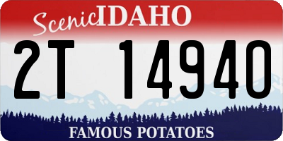 ID license plate 2T1494O