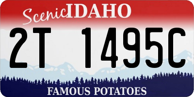 ID license plate 2T1495C