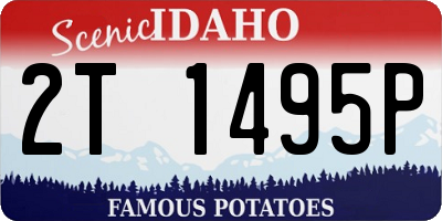 ID license plate 2T1495P