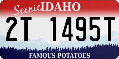 ID license plate 2T1495T