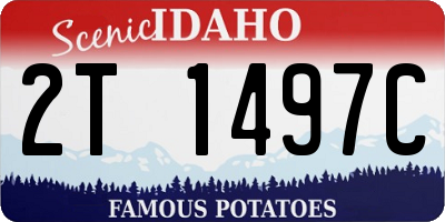ID license plate 2T1497C