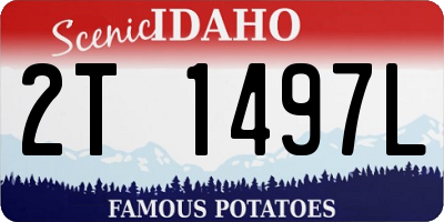 ID license plate 2T1497L