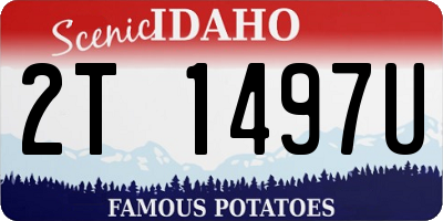 ID license plate 2T1497U
