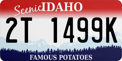 ID license plate 2T1499K