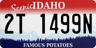 ID license plate 2T1499N