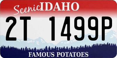 ID license plate 2T1499P