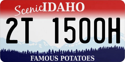 ID license plate 2T1500H