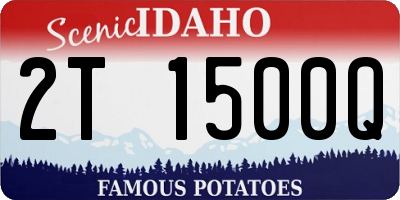 ID license plate 2T1500Q