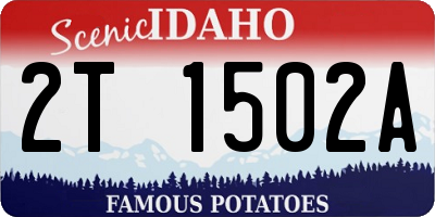 ID license plate 2T1502A