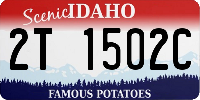 ID license plate 2T1502C