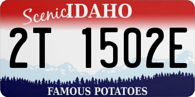 ID license plate 2T1502E