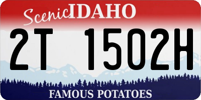 ID license plate 2T1502H