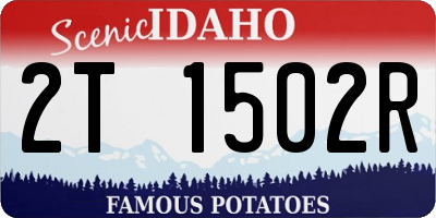 ID license plate 2T1502R