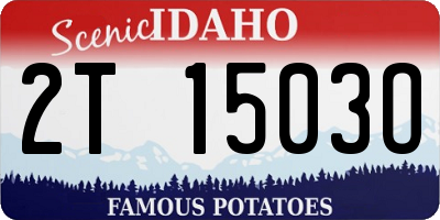 ID license plate 2T1503O
