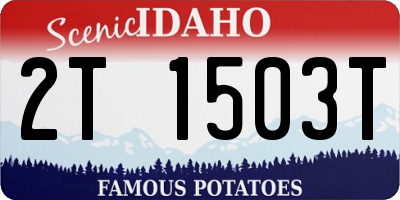 ID license plate 2T1503T