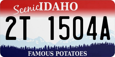 ID license plate 2T1504A