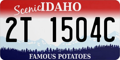 ID license plate 2T1504C