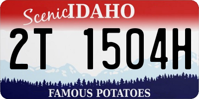 ID license plate 2T1504H