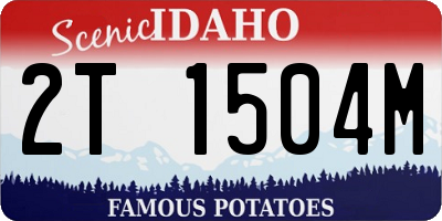 ID license plate 2T1504M