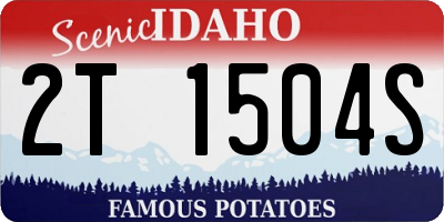 ID license plate 2T1504S