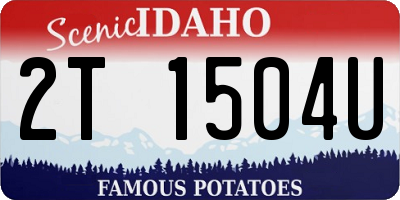 ID license plate 2T1504U