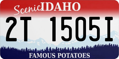 ID license plate 2T1505I