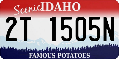 ID license plate 2T1505N