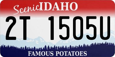 ID license plate 2T1505U