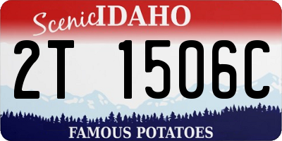 ID license plate 2T1506C