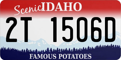 ID license plate 2T1506D