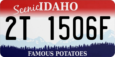 ID license plate 2T1506F
