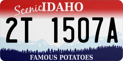 ID license plate 2T1507A