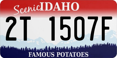 ID license plate 2T1507F