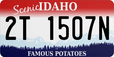 ID license plate 2T1507N