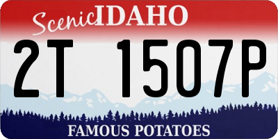 ID license plate 2T1507P