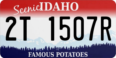 ID license plate 2T1507R