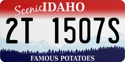 ID license plate 2T1507S