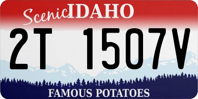 ID license plate 2T1507V