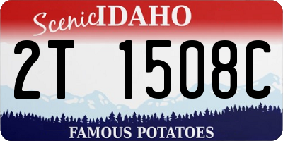 ID license plate 2T1508C