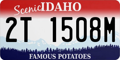 ID license plate 2T1508M