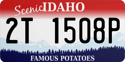 ID license plate 2T1508P
