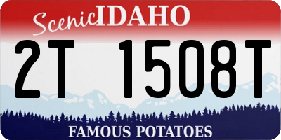 ID license plate 2T1508T