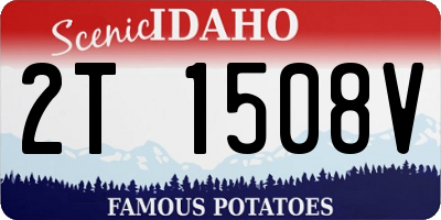 ID license plate 2T1508V