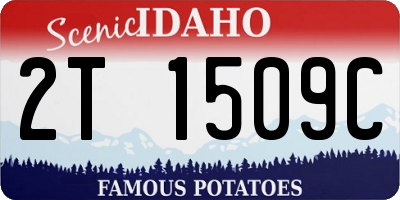 ID license plate 2T1509C