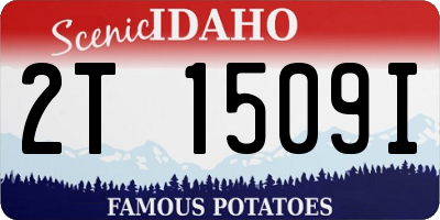 ID license plate 2T1509I