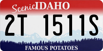 ID license plate 2T1511S